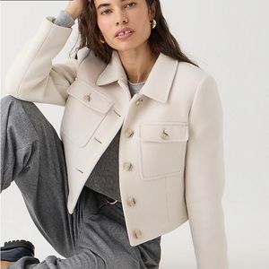 J.Crew Lady Jacket in Italian Stadium-Cloth Wool